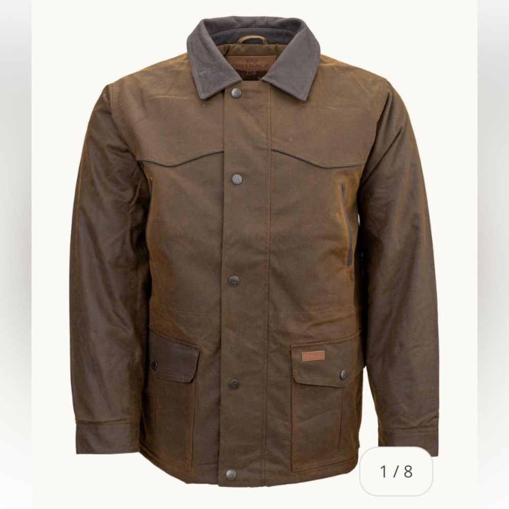 Like New
Size: 1X 
Men’s Pathfinder lined oilskin fleece jacket. 
Retails: $279